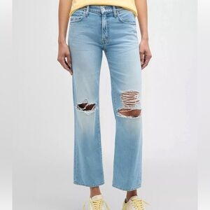Mother Denim The Mid-Rise Rambler Zip Flood Jeans
